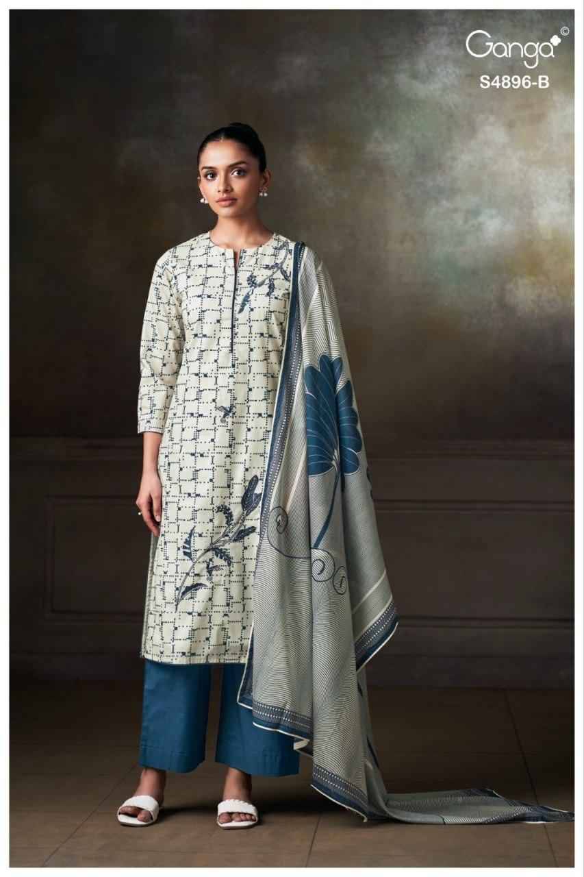RIVENA 4896 Series By Ganga Fashion Beautiful Festive Suits Stylish Colorful Fancy Casual Wear & Ethnic Wear PREMIUM COTTON Dresses At Wholesale Price